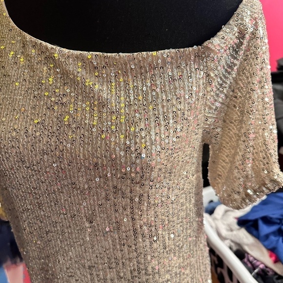 Lipsy new with tags dressy shirt glitters woman's size XS - Picture 2 of 8